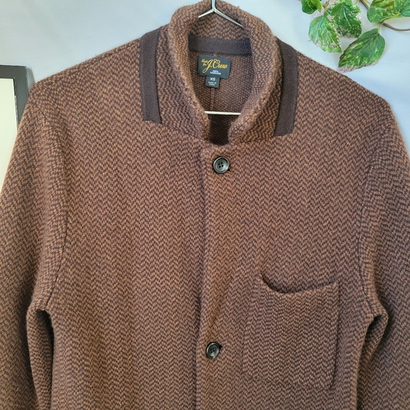 J. Crew Cashmere Herringbone Jacquard Blazer Jacket XS - Picture 5 of 14